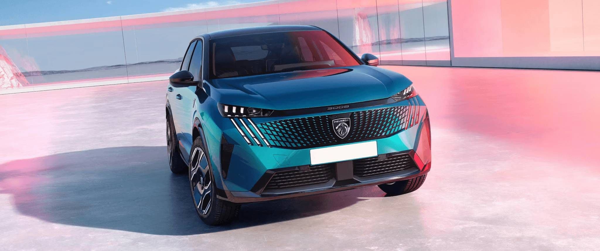 Exteriér auta Peugeot 3008 na dlhodobý prenájom.